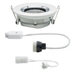 Kit spot encastré Nova blanc sans lampe orientable IP65 GU5 3 ou GU10 max 35 W