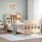 vidaXL Cadre de lit sans matelas 90x190 cm bois de pin massif