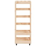 vidaXL Porte-bûches avec roulettes 40x49x110 cm bois massif de pin
