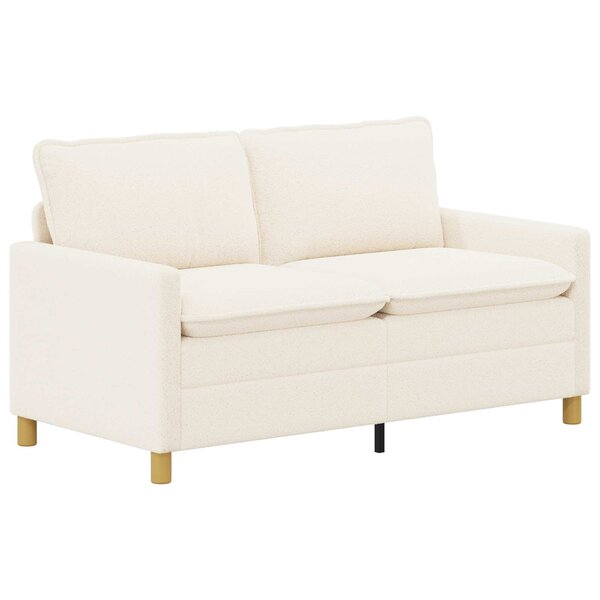 vidaXL Canapé Crème 156 x 81 x 87 5 cm Tissu