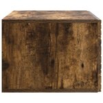 vidaXL Meuble TV mural 78 5 x 41 x 30 cm Chêne fumé Bois d'ingénierie