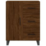 vidaXL Buffet chêne marron 69 5x34x90 cm bois d'ingénierie