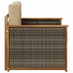 vidaXL Sofa de milieu extérieur Naturel