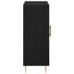 Buffet vidaXL Noir Chêne 69 5x34x90 cm Bois d'ingénierie