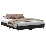 vidaXL Cadre de Lit Chêne Noir 150x200 cm Bois Stratégique