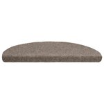vidaXL Tapis d'escalier autocollants 20 pièces 65 x 21 x 4 cm Beige Demi-rond Grand