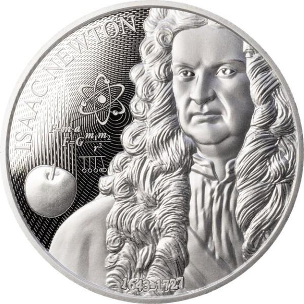 Monnaie ISAAC NEWTON Science Explained 1 Oz Argent 2$ Niue 2025