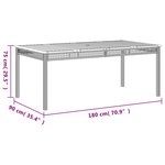 vidaXL Ensemble à manger de jardin et coussins 9 Pièces beige Poly rotin