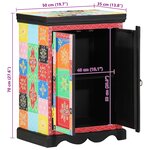 vidaXL Table console avec stockage Multicolore 50 x 30 x 75 cm