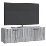 vidaXL Meuble TV mural Sonoma gris 98 x 31 x 30 cm Bois d'ingénierie