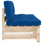 vidaXL Canapé central palette de jardin bois de pin imprégné