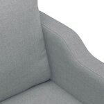 vidaXL Ensemble de canapés 4 Pièces avec coussins Gris clair Tissu