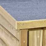 vidaXL Abri de jardin 232x110x170 cm Bois de pin imprégné