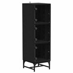 vidaXL Haut Armoire Chêne noir 35 x 37 x 117 cm Bois d'ingénierie