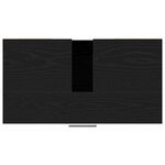 vidaXL Cabinet de salle de bain avec porte Chêne noir 60 x 32 x 54 cm