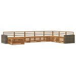 vidaXL Ensemble de canapés d'extérieur 8 pc Naturel