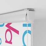 vidaXL Store enrouleur de douche avec cassette largeur du tissu 106 cm