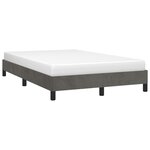 vidaXL Cadre de lit sans matelas gris foncé 120x190 cm velours