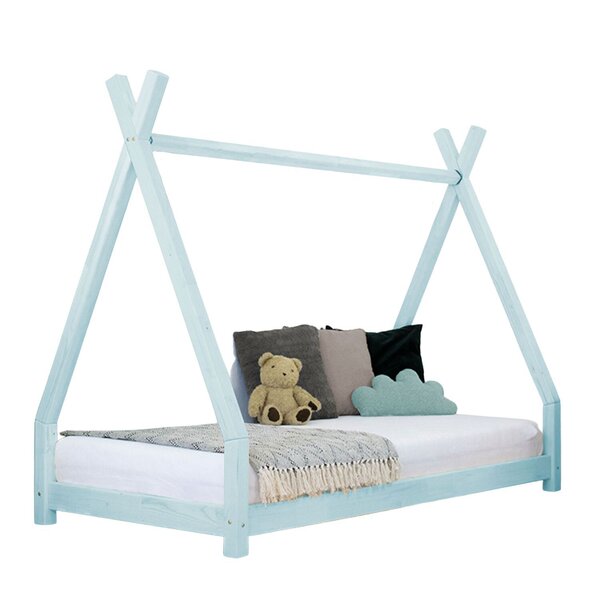 Lit tipi enfant NAKANA 90 x 180 bleu clair