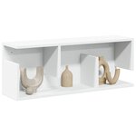 vidaXL Armoire murale 80x20x30 cm blanc bois d'ingénierie