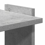 vidaXL Bibliothèque à 3 niveaux gris béton 60x30x120cm bois ingénierie