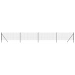 vidaXL Clôture en treillis métallique anthracite 0 8x10 m