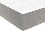 vidaXL Matelas de lit à ressorts ensachés 100x220x20 cm velours