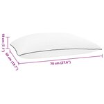 vidaXL Coussin de sommeil Blanc 70 x 50 x 18 cm