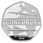 Concorde Monnaie de 10€ Argent Poli Inversée