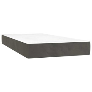 vidaXL Matelas à ressorts ensachés pour enfants fermeté moyenne 80x160 cm velours