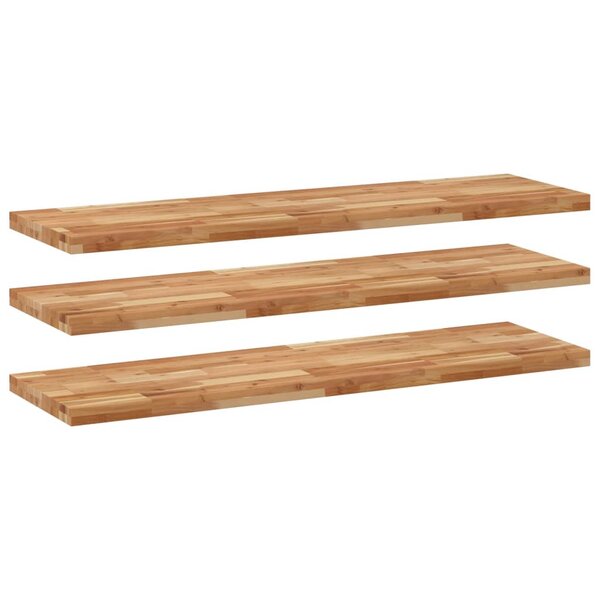 vidaXL Étagères flottantes 3 Pièces 160x40x4 cm acacia massif à l'huile