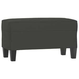 Banc banquette 70 x 35 x 41 cm tissu microfibre gris foncé 02_0010542