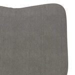 Fauteuil Relaxant VidaXL Gris Clair en Velours Côtelé