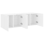 vidaXL Meubles TV muraux 2 Pièces blanc 60x30x41 cm
