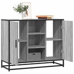 vidaXL Buffet sonoma gris 92x35x76 cm bois d'ingénierie