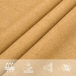vidaXL Voile d'ombrage 160 g/m² rectangulaire sable 2x4 5 m PEHD