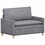 vidaXL Canapé Gris clair 126 x 81 x 87 5 cm Polyester