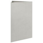 vidaXL Jardinière triangulaire 50x43x75 cm acier inoxydable