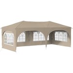 vidaXL Tente de fête pop-up 575 x 288 x 245 cm Crème Tissu Oxford