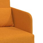 vidaXL Canapé-lit de sol 2 en 1 Jaune foncé 65x80x83 cm Tissu