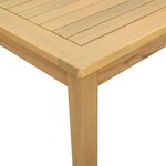 vidaXL Table basse Acacia clair 110 x 110 x 45 cm Bois d'Acacia Massif