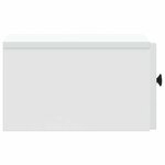 vidaXL Cabinet de chevet mural 2 pièces Blanc 33 x 34 5 x 20 cm