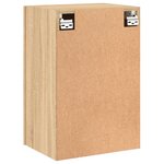 vidaXL Meuble TV mural chêne sonoma 40 5x30x60 cm bois d'ingénierie