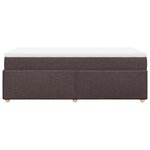 vidaXL Sommier à lattes de lit avec matelas Marron foncé 90x190 cm