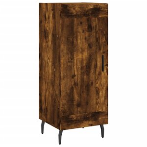 vidaXL Buffet Chêne fumé 34 5x34x90 cm Bois d'ingénierie