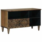 vidaXL Meuble TV Marron 80 x 33 5 x 46 cm Bois de mangue massif