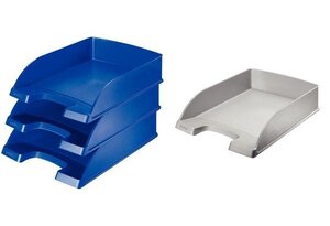 5 x bac à courrier Plus Standard, format A4, polystyrène LEITZ