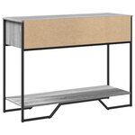 vidaXL Table console sonoma gris 100x35x74 5 cm bois d'ingénierie