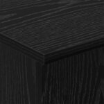 vidaXL Table d'appoint Chêne noir 44 5 x 45 x 55 cm Bois d'ingénierie