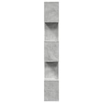 vidaXL Étagère séparatrice de pièce à 5 niveaux gris béton 70x24x161cm